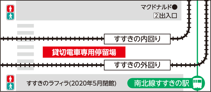 すすきの貸切専用停留場